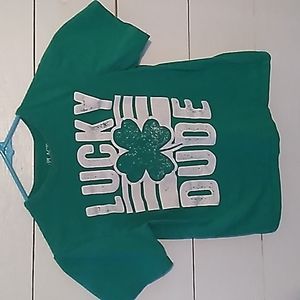 Green St. Patricks Day shirt boys size 7/8